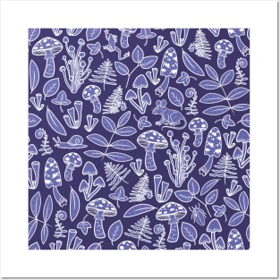 Periwinkle Woodland Posters and Art